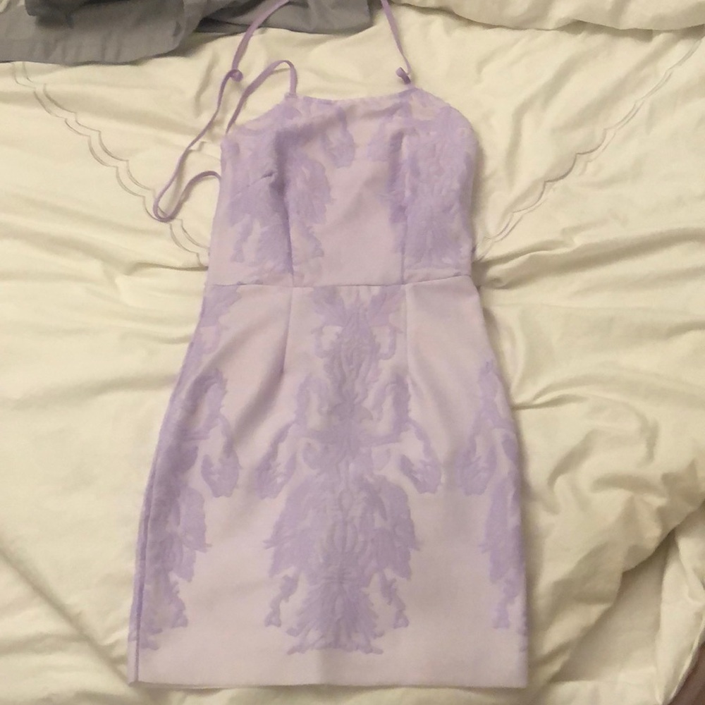 Boohoo lilac floral dress